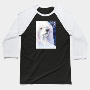 Dreamdog - white standard poodle Baseball T-Shirt